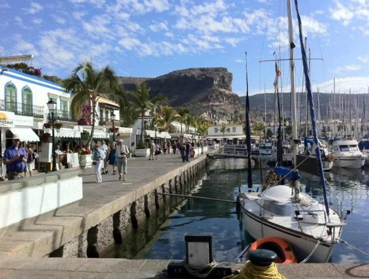 Hotel Precioso Yate En El Centro Del Puerto De Mogan Exterior foto